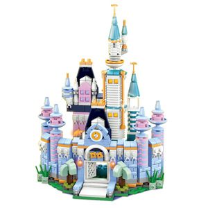 Thành Hải công chúa lâu đài khối xây dựng mô hình đồ chơi tương thích lắp ráp câu đố cho cô gái tuổi từ 5 đến 7 năm - Product Image 6