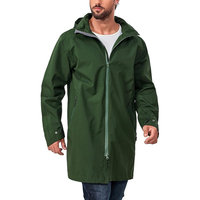 Veste à capuche longue imperméable et coupe-vent en softshell, design personnalisé, avec polyester recyclé, chaude, idéale pour la pêche