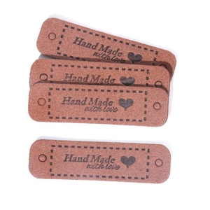 <span class=keywords><strong>Étiquette</strong></span>s en cuir PU faites <span class=keywords><strong>à</strong></span> la <span class=keywords><strong>main</strong></span> avec amour, pour vêtements, bricolage, sacs de chapeau, accessoires de couture, 20 pièces - Product Image 3