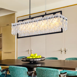 Lustre moderne de luxe au design nouveau pour la maison, salon, lampe suspendue, villa intérieure, lampe suspendue en verre, luminaires suspendus LED - Product Image 3