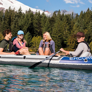 Raft de pêche gonflable léger et pliable pour 4 personnes, bateau <span class=keywords><strong>kayak</strong></span> en PVC, bateau de pêche en eau libre pour les loisirs aquatiques en famille - Product Image 2