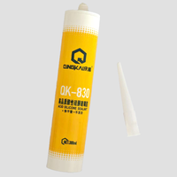 Scellant silicone transparent à séchage rapide Factory Qingkai 830, usage général, construction, réparation, adhésif d'étanchéité, Chine, Zhejiang