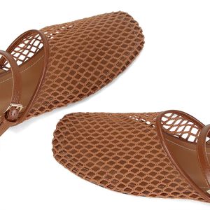 Zapatos Planos <span class=keywords><strong>de</strong></span> Mujer con Malla, Zapatos Planos Mary Jane con Punta Cuadrada, Zapatos <span class=keywords><strong>de</strong></span> Bailarina, Zapatos <span class=keywords><strong>de</strong></span> Red Elegantes e Informales con Correa <span class=keywords><strong>de</strong></span> Hebilla - Product Image 3