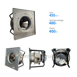 พัดลมระบายความร้อนแบบแรงเหวี่ยง ebmpapst รุ่น K3G450-PB24-01 ขนาด 630*630*530 มม. กำลังไฟ 400 วัตต์ แรงดันไฟฟ้า 480 โวลต์ ความเร็วรอบ 2600 รอบต่อนาที ปริมาณลม 7865 ลูกบาศก์เมตร/ชั่วโมง  พร้อมตลับลูกปืนแบบ Ball Bearing สำหรับอินเวอร์เตอร์ - Product Image 2