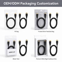 Cable HDMI 2.0 18Gbps HDR Chapado en Oro 4k, Solo Venta al Por Mayor