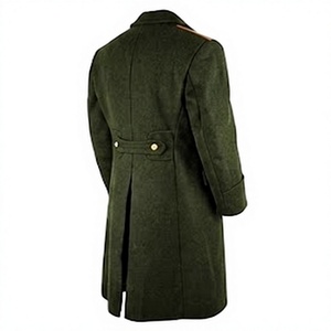 Manteau long en laine pour homme, double boutonnage, col rabattu, style veste d'extérieur, respirant, coupe classique - Product Image 5