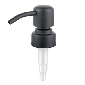 OEM Accept Bathroom Cosmetic Liquid Soap Stainless Steel 28Mm 24Mm Black <strong>Matte</strong> Soap Dispenser Liquid Pump Factory in China - Product Image 1
