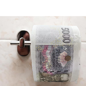 Tùy Chỉnh Thú Vị In Ấn 5000 Séc Kroner Dùng Một Lần Tinh Khiết Gỗ Bột Giấy Vệ Sinh Giấy Cho Vui Sinh Nhật Đảng Quà Tặng - Product Image 6