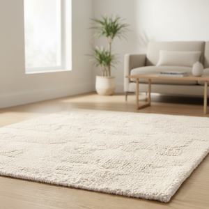 Tappeto in Lana Naturale Testurizzata, Tinto in Filo con Variazioni Tonalità, Ispirato a Montagne e Fiumi, per Soggiorno - Product Image 1