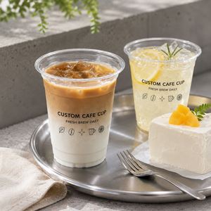 แก้วพลาสติกใสแบบกำหนดเองสำหรับชาเลมอน ลาเต้เย็น ของหวาน คาเฟ่ เครื่องดื่มเย็น บรรจุภัณฑ์แบบนำกลับบ้าน ขายส่ง ผู้ผลิต OEM - Product Image 6
