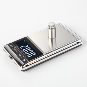 저렴한 100g 200g 500g 보석 및 금 디지털 저울 전자 무게 측정 배터리 전원 ABS + 스테인리스 미니 포켓 저울 - Product Image 1