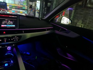 Luz ambiental <span class=keywords><strong>Interior</strong></span> de 32 colores para <span class=keywords><strong>Audi</strong></span>, <span class=keywords><strong>A4</strong></span>, B9, A5, 2017, 2018, 2019, 2020, 2021, <span class=keywords><strong>2022</strong></span>, 2023 - Product Image 3