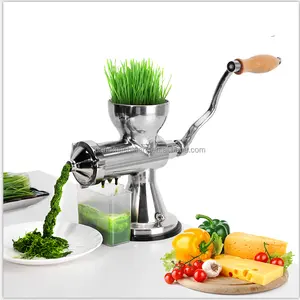 New kitchen healthy wheat grass screw juicer machine/portable hand crank vegetable fruit juicer