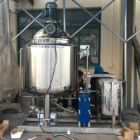 Tanque Mezclador de Acero Inoxidable en Oferta, 1000L 2000L, Bomba para Gel, Champú, Jabón, Pasta de Dientes, Cosméticos, Máquina para Hacer Líquidos