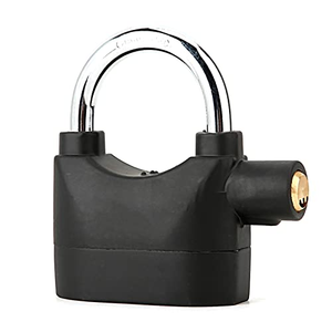 Cadenas de sécurité robuste et étanche avec alarme sonore pour moto et vélo, avec clés - Product Image 1