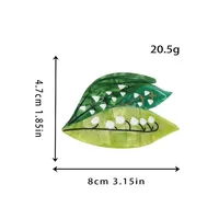 YJL 2026 NOUVEAU Pince à Cheveux Printemps Lys du Val en Acétate, Pince Crabe INS pour Femmes et Filles, Accessoires Cheveux Vente en Gros