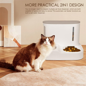 Comedero <span class=keywords><strong>para</strong></span> Mascotas por Gravedad de Gran Capacidad, Material Ecológico y Seguro, 2 en 1, Dispensador de Agua y Comida <span class=keywords><strong>para</strong></span> Perros y <span class=keywords><strong>Gatos</strong></span>, Uso en Interiores - Product Image 5