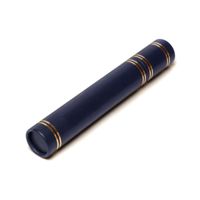 Tubo de Graduación de Cuero Duradero con Textura Granulada, Tubo de Graduación de PU Liso con Logotipo en Relieve Dorado, Tamaño Personalizado para Ceremonia de Graduación