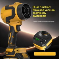 Extracteur de poussière industriel transfrontalier tout-en-un, souffleur-aspirateur sans balais, rechargeable, lithium-ion, haute puissance, ventilateur turbo 21V
