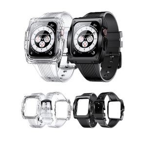 <span class=keywords><strong>Bracelet</strong></span> <span class=keywords><strong>Transparent</strong></span> avec boîtier pare-chocs souple antichoc TPU <span class=keywords><strong>Transparent</strong></span> pour <span class=keywords><strong>Apple</strong></span> <span class=keywords><strong>Watch</strong></span> 40mm 42mm 44mm Blet - Product Image 1