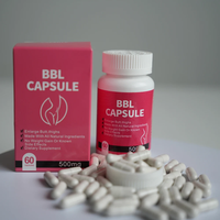 Capsules BBL pour femmes, pilules pour le lifting des hanches et le raffermissement des fessiers, extrait d'herbes et vitamines, soutien des courbes végétalien sans OGM, 60 capsules