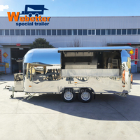 Webetter Remorque Mobile pour Pizza, Glaces, Café, Limonade, Boulangerie, Hot-dogs, Churros, Crêpes, Food Truck Entièrement Équipé, Restaurant