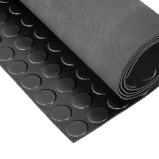 China Manufacturer 12mm 18mm Horse Grooved Bottom Stable Rubber Mat