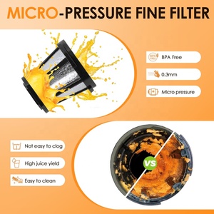 Presse-agrumes lent entier Nutriments et vitamines plus élevés Presse à froid <span class=keywords><strong>Petit</strong></span> extracteur de jus Presse-agrumes lent à grande bouche - Product Image 4