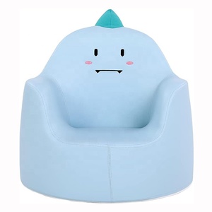 Petite taille enfants canapé chaise enfants <span class=keywords><strong>fauteuil</strong></span> mignon Mini canapé bleu Pvc cuir enfants meubles enfants canapés avec motif dessin animé - Product Image 1