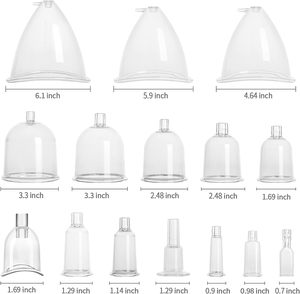 Machine <span class=keywords><strong>de</strong></span> thérapie sous vide avec ensemble <span class=keywords><strong>de</strong></span> ventouses à l'arrière 0-70 Cmgh avec 24 ventouses et 3 têtes Guasha en métal - Product Image 3