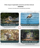 Étanche Anti-Perte GPS Pet Tracker Son et Lumière Merveille pour Chat et Chien IOS App Voir 1 An de Garantie