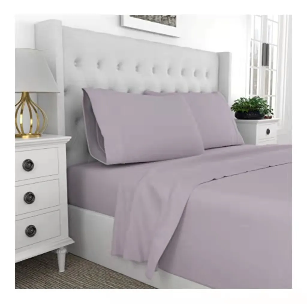 Sabana Customization Hotel King Size Bed Sheets Set & Pillowcase 400TC 100% Egyptian Cotton Sateen Bedding Set For All Season