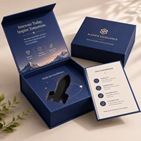 Boîte d'emballage magnétique de luxe en forme de livre avec logo personnalisé, matériaux recyclés écologiques haut de gamme pour cadeaux et artisanat