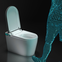 Approvisionnement en produits de base Ensemble de toilettes sanitaires Évier de toilettes intelligent Salle de bains Conception de toilettes blanches Fournisseur de toilettes intelligentes