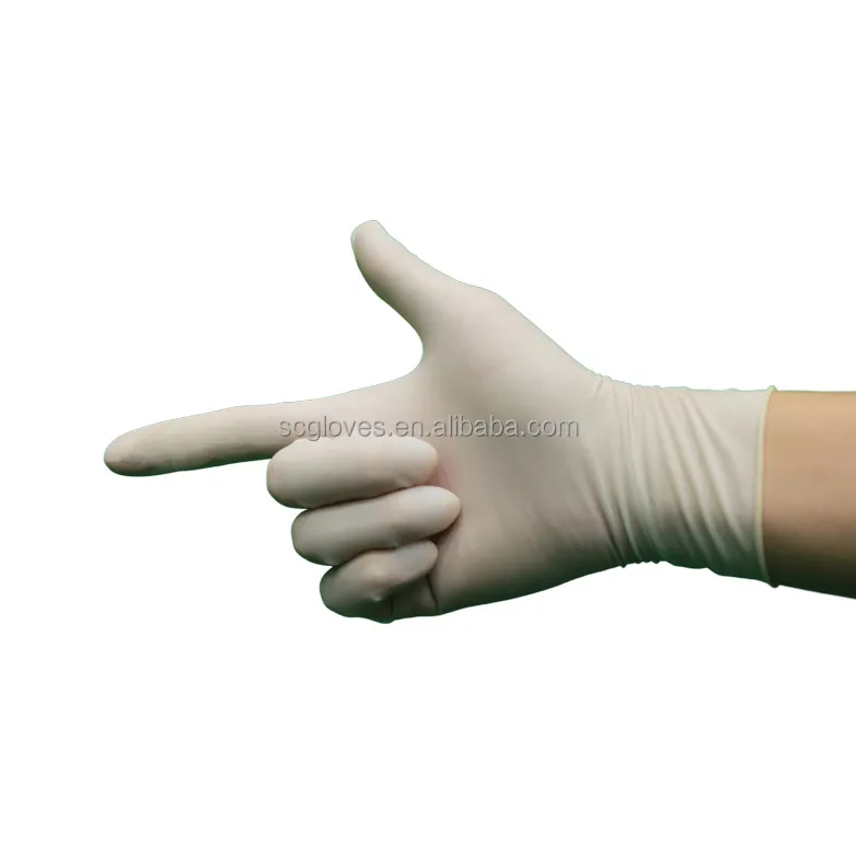100 Pieces/Box Family Kitchen Car Gloves Thickened Waterproof Natural Latex Rubber Nitrile Gloves