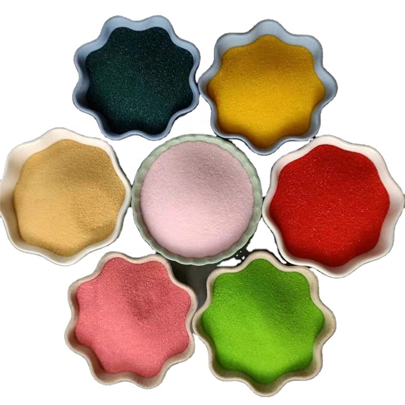 China silica sand plant ultra fine colored sand color sand for art high-quality