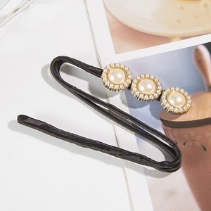 Moño mágico para el cabello para mujer con Peal y flor <span class=keywords><strong>Magic</strong></span> Twist Hairpin Lazy Curler reutilizable Deft Bun accesorios para el cabello para mujer - Product Image 6