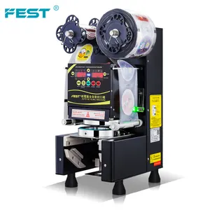 FEST Automatic Cup Sealer Bubble Tea Film Sealing Machine Plastic Cup Sealer Machine