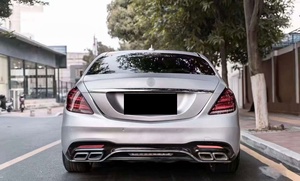 Paraurti anteriore posteriore per auto 222 per <span class=keywords><strong>Mercedes</strong></span> <span class=keywords><strong>2014</strong></span> + W222 classe S Upgrade S63 AMG S65 AMG Body Kit griglia auto fari call luci - Product Image 6