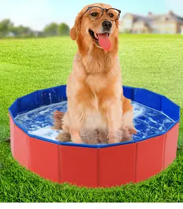 Custom Size Inflatable Dog Pool For Bathing Durable Pvc Pet Inflatable Dog Swimming Pool Inflatable Pool For Dogs Pet