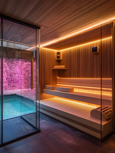 Sauna de Cedro Rojo de Alta Calidad para Dormitorio, Villa o Jardín, con Calefacción Infrarroja, Kits Completos, al Mejor Precio, de Blacksmith House - Product Image 4