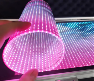 Pantalla LED Transparente Flexible para Interiores, Video Wall de Vidrio para Centros Comerciales, Joyerías, Exhibiciones, Ventanas y Publicidad - Product Image 1