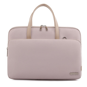 Sac à bandoulière léger en nylon pour ordinateur portable, sacoche étanche en tissu Oxford antichoc, sac à main color block Macaron, nouveau modèle, sacoche fine pour ordinateur portable - Product Image 4