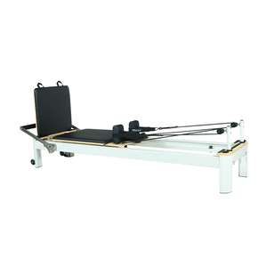 Lit de Pilates blanc commercial pour studio de yoga, modèle de base en alliage d'aluminium, durable et sûr, pour la remise en forme et la réparation corporelle - Product Image 4