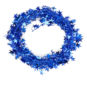 Christmas Decoration Christmas Tree Decoration Pentagram 7.5m Star String Ribbons Wool Sliver Hanging Decoration String - Product Image 2