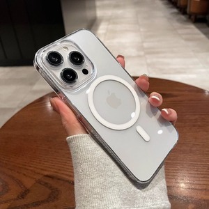 Funda Magnética Transparente de Acrílico Rígido para Teléfono Móvil con Carga Inalámbrica para <span class=keywords><strong>iPhone</strong></span> <span class=keywords><strong>11</strong></span> 12 13 14 15 16 17 Air Plus <span class=keywords><strong>Pro</strong></span> Max - Product Image 3