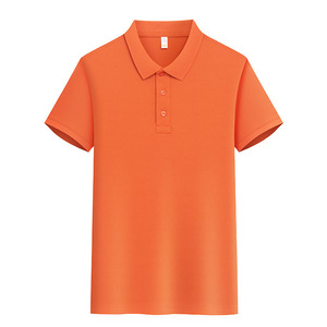 <b>Polo</b> Shirt Short Sleeve Solid Color Breathable Polyester Daily Wear - Product Image 4