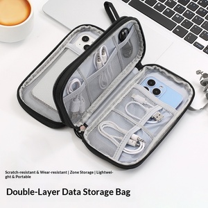 Electronic Organizer Bag Cable Organizer Travel Cord Organizer <strong>Case</strong> Pouch Portable <strong>Carrying</strong> <strong>Case</strong> for Charger Earphone - Product Image 4