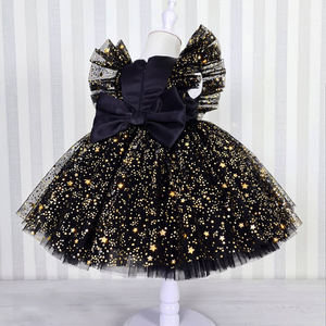 MQATZ Vestito Formale Primaverile per Bambine, Abito da <span class=keywords><strong>Principessa</strong></span> con Paillettes e Stampe per Compleanno e Matrimonio D1036 - Product Image 3