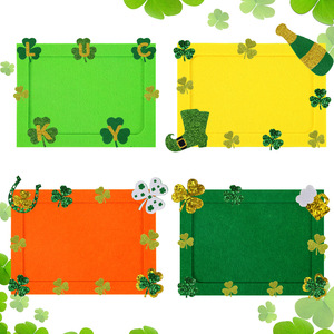 PAFU St. Patrick's Day DIY Collage Frame-Marco de <span class=keywords><strong>fotos</strong></span> no tejido para decoraciones de fiesta del Día Nacional irlandés y actividades artesanales - Product Image 3